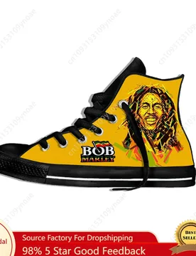 Legend Bob Marley Reggae Star Rasta Music Funny Fashion Lightweight High Top Cloth Shoes Mens Womens Casual Breathable Sneakers - Aliexpress - FashionsVida