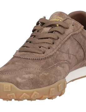 Zapatillas deportivas de mujer de piel con suela a contraste en liso - Kangaroos - FashionsVida
