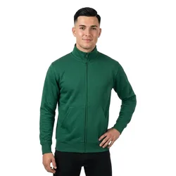 Sweat-shirt à Zip Crossover 51591 Green 4XL