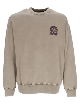 Felpa Leggera Girocollo Uomo Stoner Idols Crewneck Washed Sand - FUNKY - FashionsVida