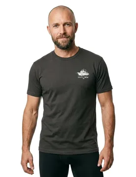 T-shirt à Manches Courtes Day Charter Black S - Salty Crew - FashionsVida