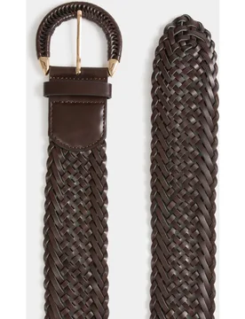 Cinturón ancho efecto trenzado - Morgan - FashionsVida