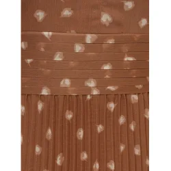 Vestido de lunares con escote halter