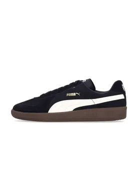 Scarpa Bassa Uomo Army Trainer Suede Black/alpine Snow - Puma - FashionsVida