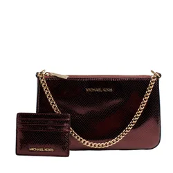 F4ggzd6m Womens Handbag And Card Holder Set - Bordo - One Size
