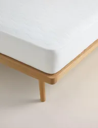Pure Cotton Mattress Protector White
