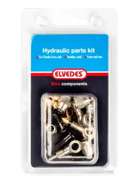 Kit Di Parti Idrauliche M8 + Banjo Shimano M666/m675/m785/m985 Silver - Elvedes - FashionsVida