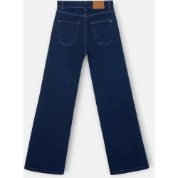 Silbon - Pantalon flare denim azul