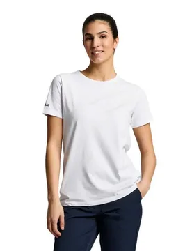 Deck Short Sleeve T-shirt Bright White M Women - SLAM - FashionsVida