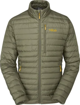 Doudoune chaude en duvet - Microlight Jacket Light Khaki - Taille S - Kaki - Rab - FashionsVida