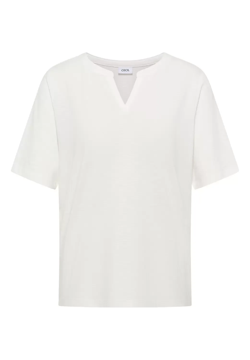 EOS_Solid Tunic with Splitneck feale - M - FashionsVida