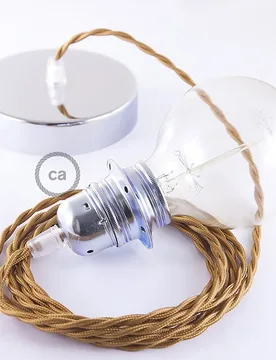 Cables Lampe Suspendue Pendel Pour Abat-jour Tm22 50 Cm Whiskey / Chrome Plated One Size - Creative - FashionsVida