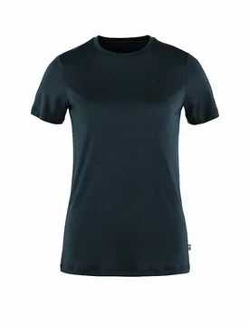 FJÄLLRÄVEN Damen T-Shirt Abisko Wool SS W dunkelblau M W - Fjällräven - FashionsVida