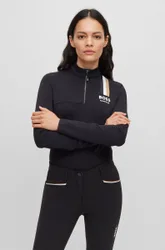 Equestrian Damen Trainingsshirt LIA SIGNATURE STRIPE, black S