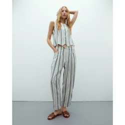 Pantalones anchos de mujer largos