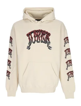Felpa Cappuccio Uomo Stoner Hoodie Cream - IUTER - FashionsVida