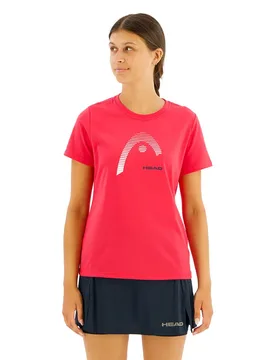 Club Lara Short Sleeve T-shirt Magenta XS - Head Racket - FashionsVida