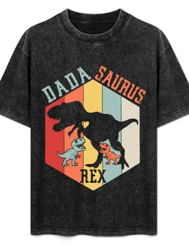 Dadasaurus dad dino fathers day gifts T-Shirt Running Performance Short Sleeve Tee - Aliexpress - FashionsVida