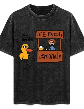 Got Any Grapes - Duck Song T-Shirt Minimal Art Print T-Shirt - Aliexpress - FashionsVida