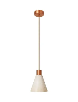 Cables Suspension Avec Abat-jour Conique En Bois Avec Bulb Satin Copper One Size - Creative - FashionsVida