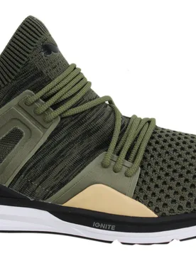 Evoknit Bog Blaze Of Glory Limitless Lace Up Mens Trainers 363134 03 B82c - Green Textile - Size Uk 3.5 - Puma - FashionsVida