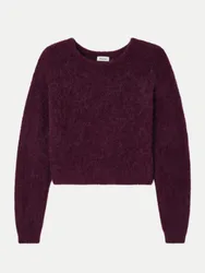 Pullover Hochrund Violett L