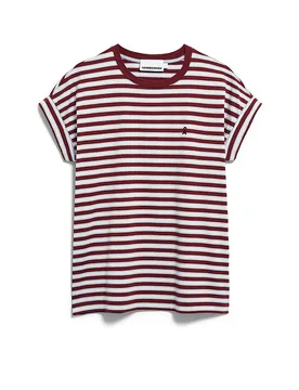 Camiseta IDAARA rojo oscuro XS - Armedangels - FashionsVida