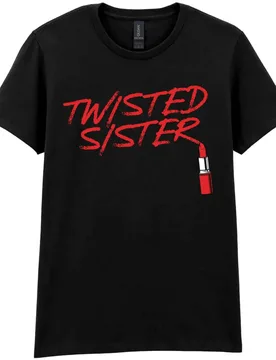 T-Shirt - Lipstick - S bis XXL - für Damen - Größe XXL - schwarz - Lizenziertes Merchandise! - Frauen - female - Twisted Sister - FashionsVida