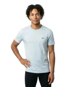 T-shirt à Manches Courtes 50506373 Green Open Blue M - BOSS - FashionsVida