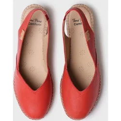 Alpargatas de cuña de mujer de piel de la colección Comfort