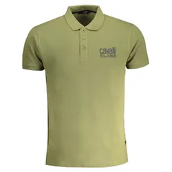Mens Bold Logo Green Polo Shirt - Size Medium