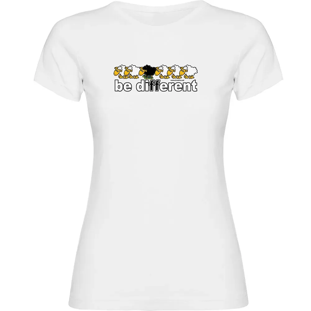 Maglietta A Maniche Corte Be Different Run White S - Kruskis - FashionsVida