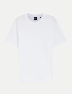 Boss Black Basic T-Shirt Weiß M - BOSS - FashionsVida