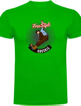 T-shirt à Manches Courtes Freestyle Rollers Green L - Kruskis - FashionsVida