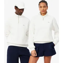 Sudadera unisex de felpa gruesa con cremallera en el cuello