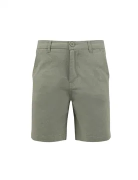 Weird Fish Charleston Textured Chino Shorts Size 40 - holiday-shop holiday-shop mens-summer-shop men men all-mens men shorts sale all-sale - Woodland Sage - FashionsVida