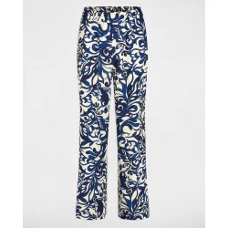 Pantalones anchos de mujer con estampado floral