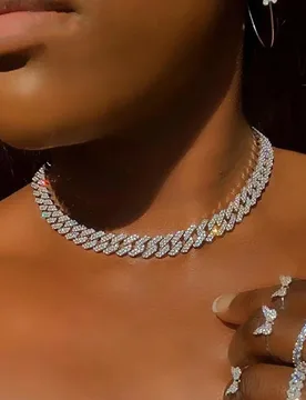 Mm Cuban Link Chains Necklace Fashion Hiphop Jewelry For Women Men Bling Iced Out Full Rhinestone Rapper Necklaces Collar - Aliexpress - FashionsVida