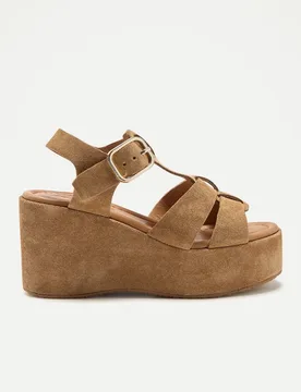 Sandalias tacón de mujer plataforma cuña - Latouche - FashionsVida