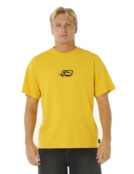 T-shirt à Manches Courtes Medina Inner Vision Spray Royal Yellow M - Rip curl - FashionsVida