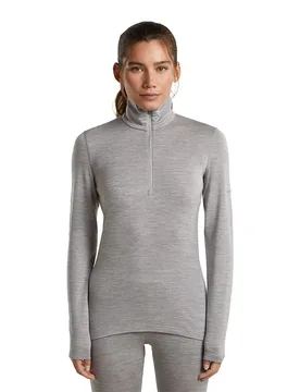 T-shirt à Manches Longues Avec Demi-zip 260 Tech Metro Hthr L - Icebreaker - FashionsVida