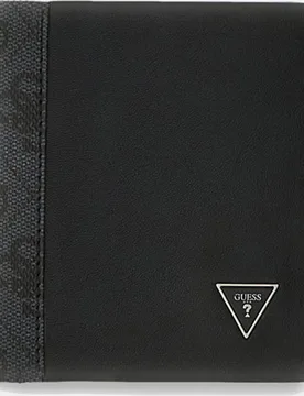 Cartera de hombre tipo bifold de tamaño medio con estructura plegable - Guess - FashionsVida