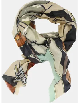 Echarpe de mezcla de lana con estampado - Storiatipic - FashionsVida