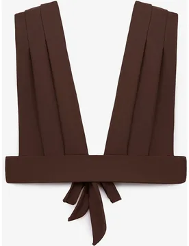 Top bikini con escote en v hanan - Kalk - FashionsVida