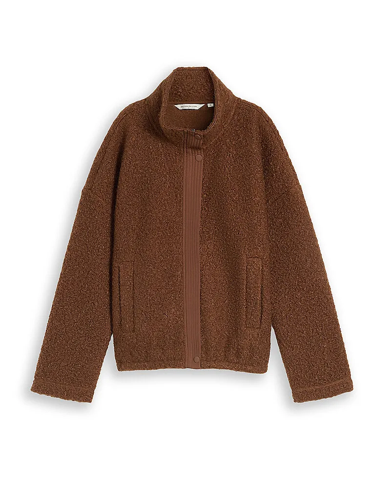 Giacca effetto pelliccia marrone M - Tom tailor - FashionsVida