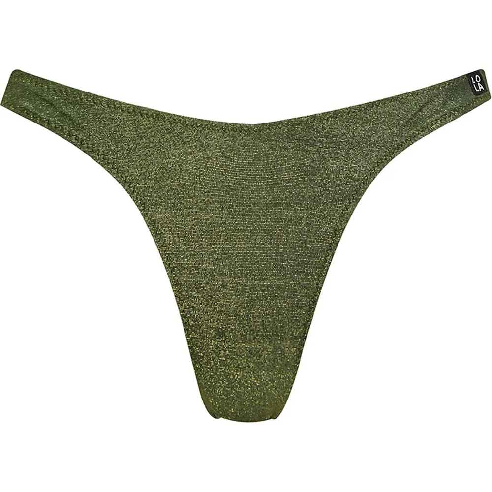 Braga de bikini de corte gaviota con tejido lurex - Lola Dolores Cortés - FashionsVida