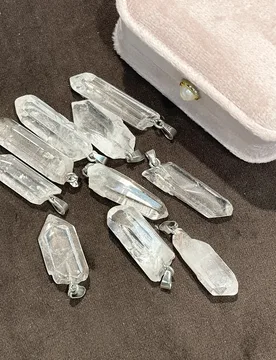 Pcs Natural Clear Quartz Pendant Charms Irregural Natural Gemstone Crystal Pendant for Making DIY Jewelry Necklace 10x32mm - Aliexpress - FashionsVida