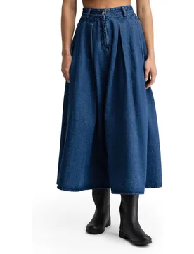Falda vaquera vuelo mujer Alamo-W Blue - Siroko - FashionsVida
