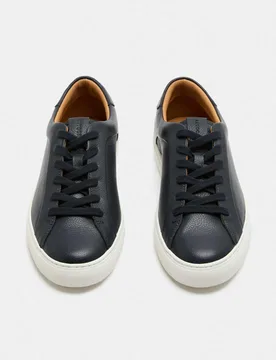 Leather Cupsole Trainers with Freshfeet™ Dark Navy male - Autograph - FashionsVida