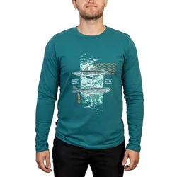 Dl Long Sleeve T-shirt Blue 2XL Men